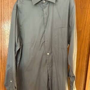 Van Heusen Gray Dress Shirt Professional Cotton Blend